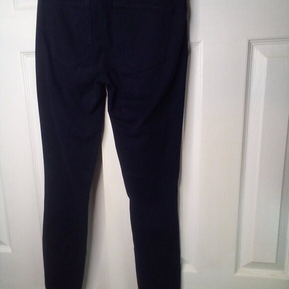 Loft Pants Women 25 0 Skinny Ankle Button Detail Blue - Picture 10 of 14